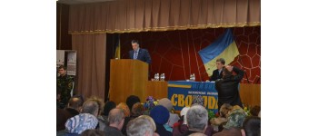 На Вінниччині Тягнибок говорив про недопустимість амністії сепаратистам